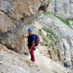 Serafino sulla cengia dei Camosci Serafino sulla cengia dei Camosci